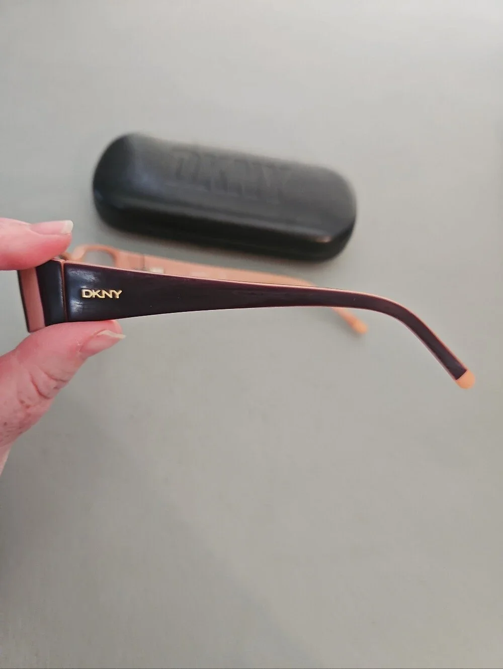 DKNY Women’s Eyeglasses DY 1599 3452 Plum Peach Full Rim Frame 51-16-130 W/Case